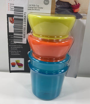 SNUG SNACK Universal Silicone Snack Cup and Lid - TOMY
