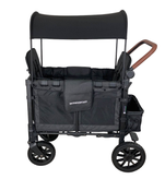 secondhand Wonderfold W2 Luxe Multifunctional Double Stroller Wagon, Volcanic Black, 2023