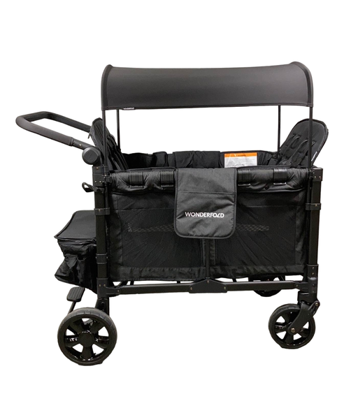 secondhand Wonderfold W4 Elite Stroller Wagon, 2023, Volcanic Black