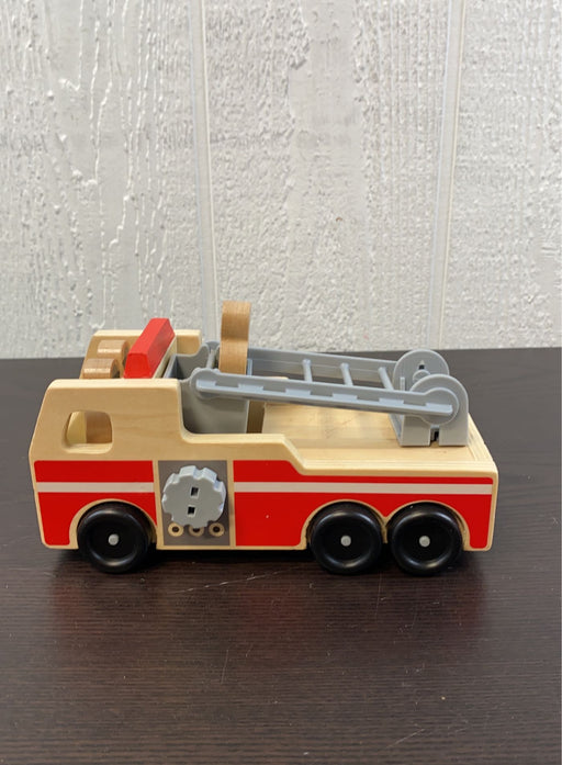 secondhand Melissa & Doug Wooden Fire Truck