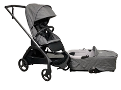 used Bugaboo Dragonfly Bassinet and Seat Stroller, Graphite, Grey Melange, Grey Melange, 2023