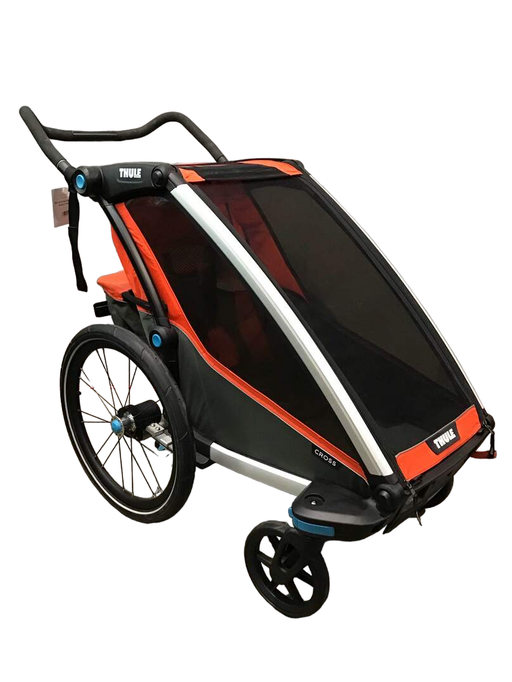 used Thule Chariot Cross Bike Trailer Stroller 1 Seat, 2018, Orange