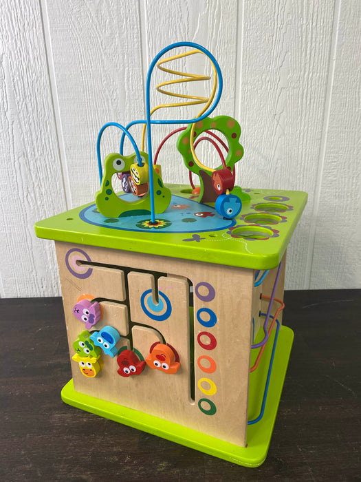 secondhand Hape Country Critters Wooden Activity Cube