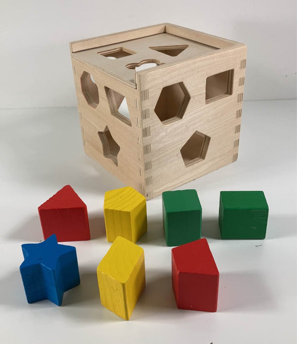 secondhand Melissa & Doug Shape Sorter Cube