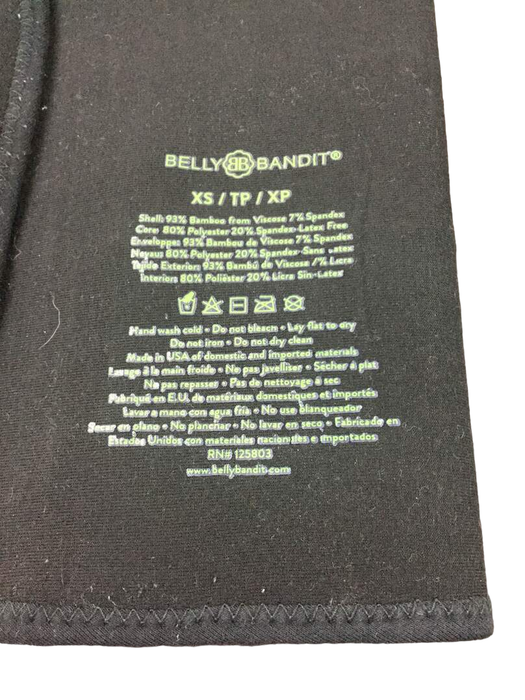 Shop Belly Bandit Viscose from Bamboo Belly Wrap, XS, Black at GoodBuy Gear