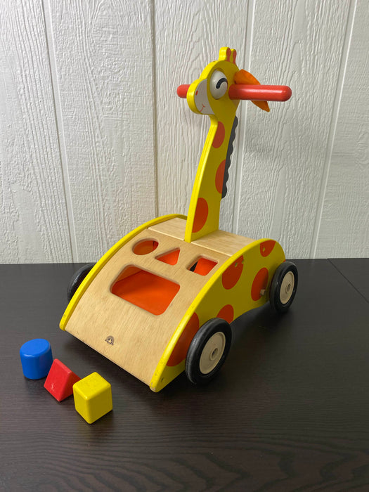 used Wonderworld Giraffe Walker & Shape Sorter