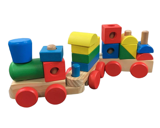 secondhand Melissa & Doug Stacking Train Toddler Toy