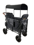 used Wonderfold W2 Luxe Multifunctional Double Stroller Wagon, Volcanic Black, 2023