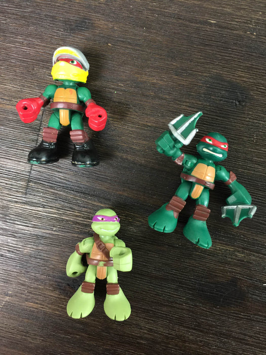 secondhand Fisher Price Imaginext Teenage Mutant Ninja Turtles Playset and Car