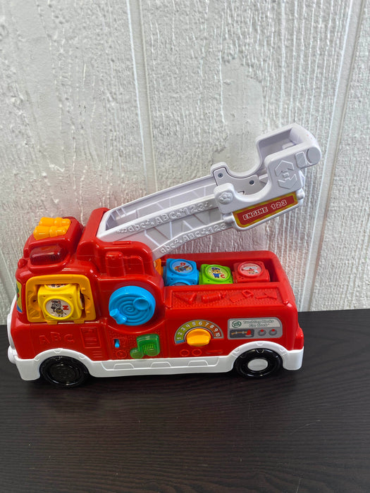 used Leap Frog Tumbling Blocks Fire Truck