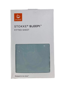 used Stokke Sleepi Fitted Sheet, Powder Blue, V2