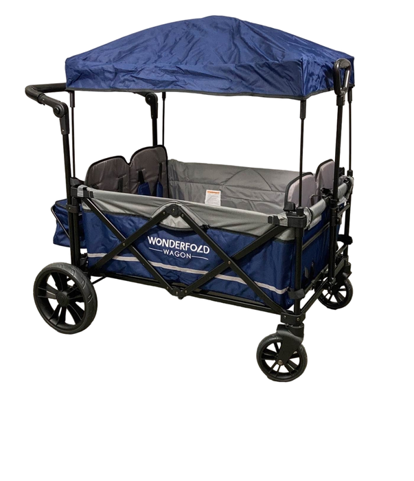 used Wonderfold X4 Push & Pull Quad Stroller, 2021, Navy