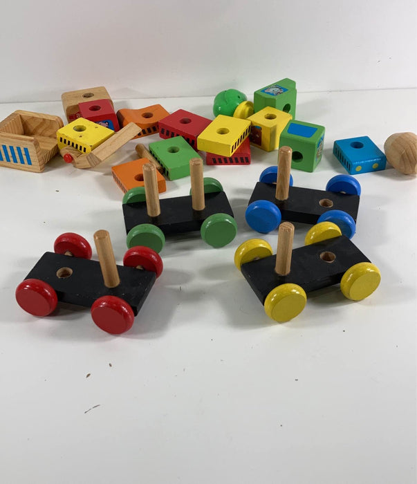 secondhand Wooden Stacking Train Set