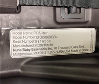 used Nuna PIPA Lite R Infant Car Seat