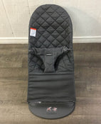 used BabyBjorn Bouncer Bliss, Dark Gray Frame, Anthracite Cotton Classic Quilt