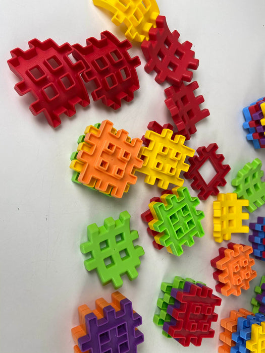 secondhand Little Tikes Waffle Blocks, 60 Piece