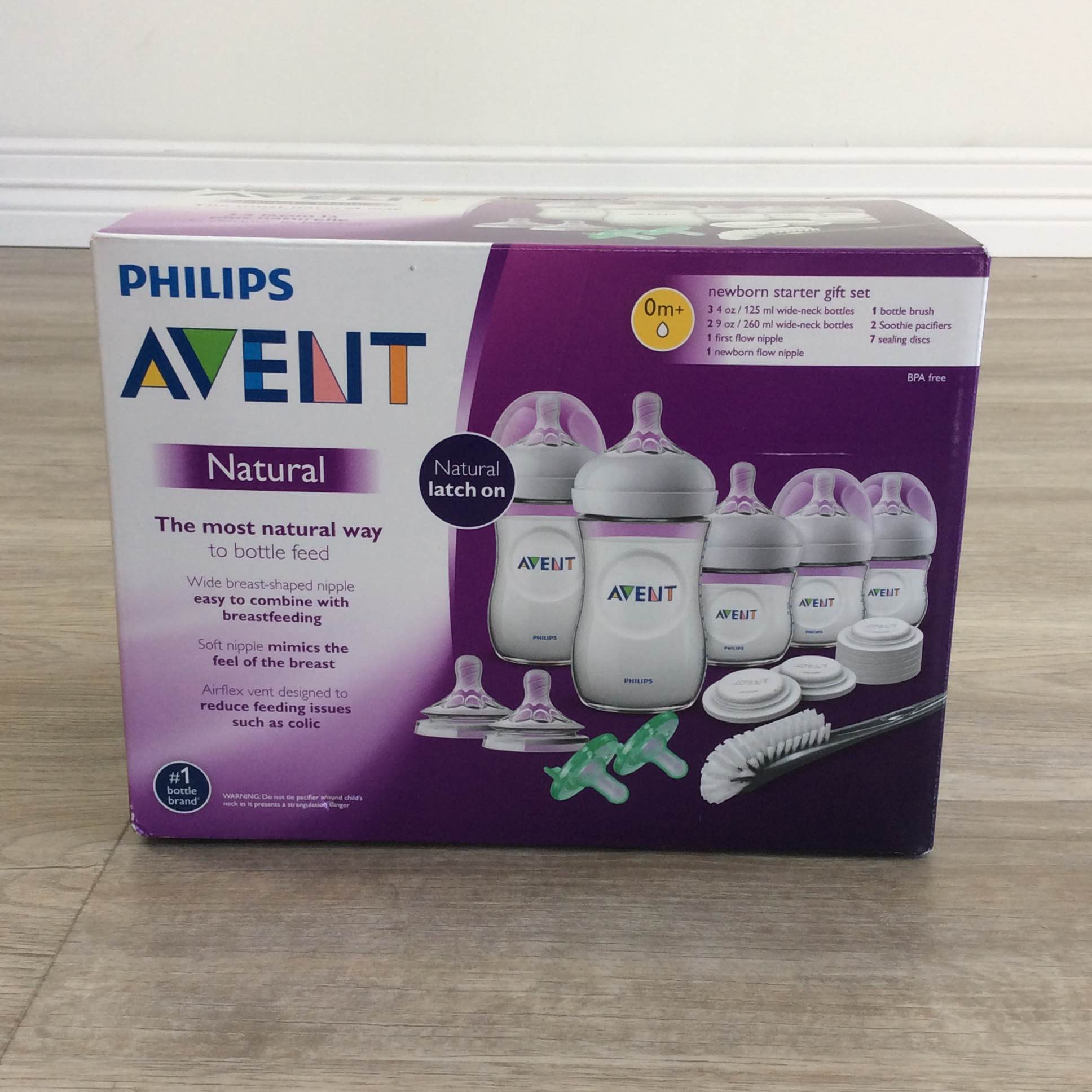 Philips Avent Natural Baby Bottle Newborn Starter Gift Set - Clear