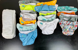 used BUNDLE Cloth Diapers