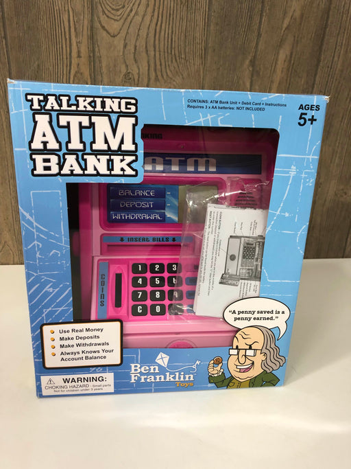 used Ben Franklin Toys Talking ATM Machine And Savings Bank