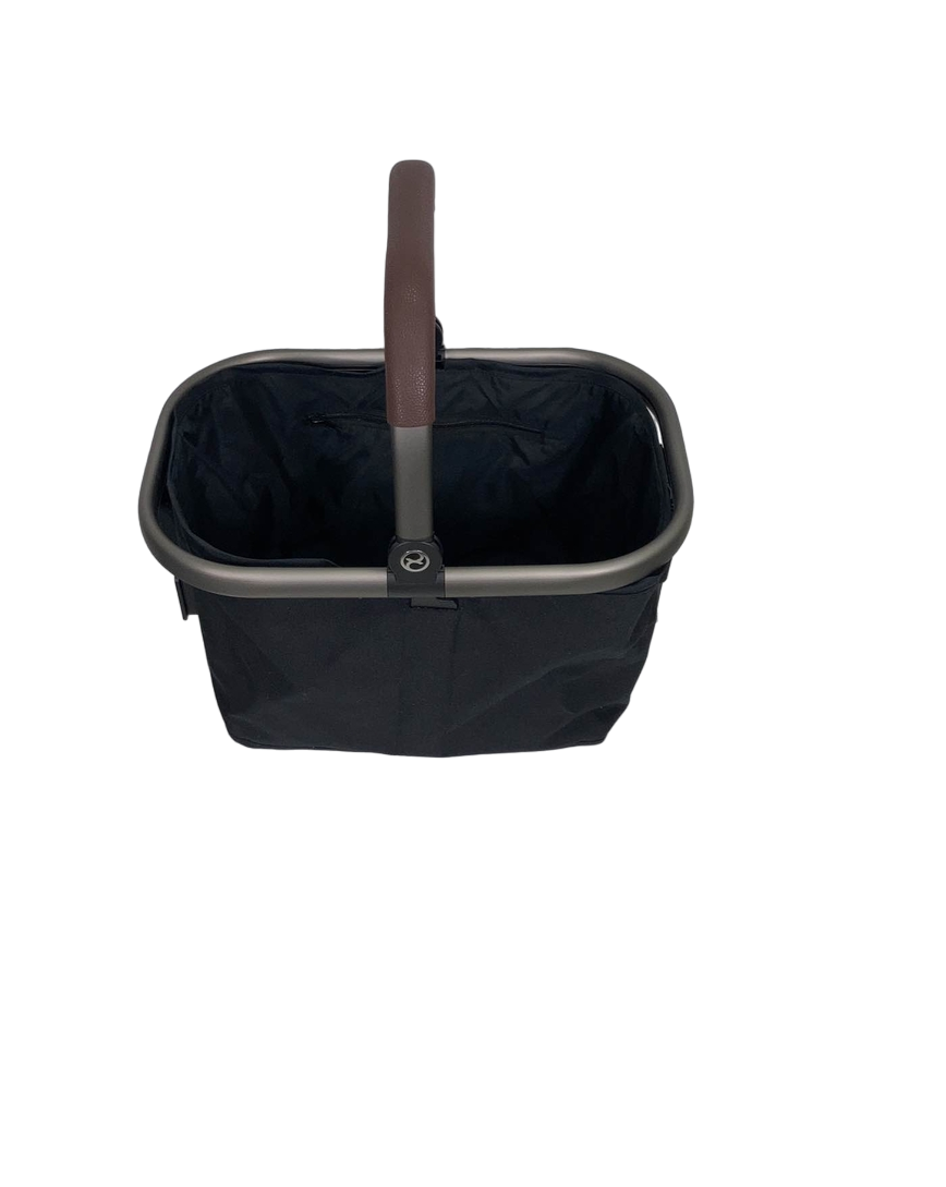 Cybex Gazelle S Stroller Basket, Moon Black, Taupe