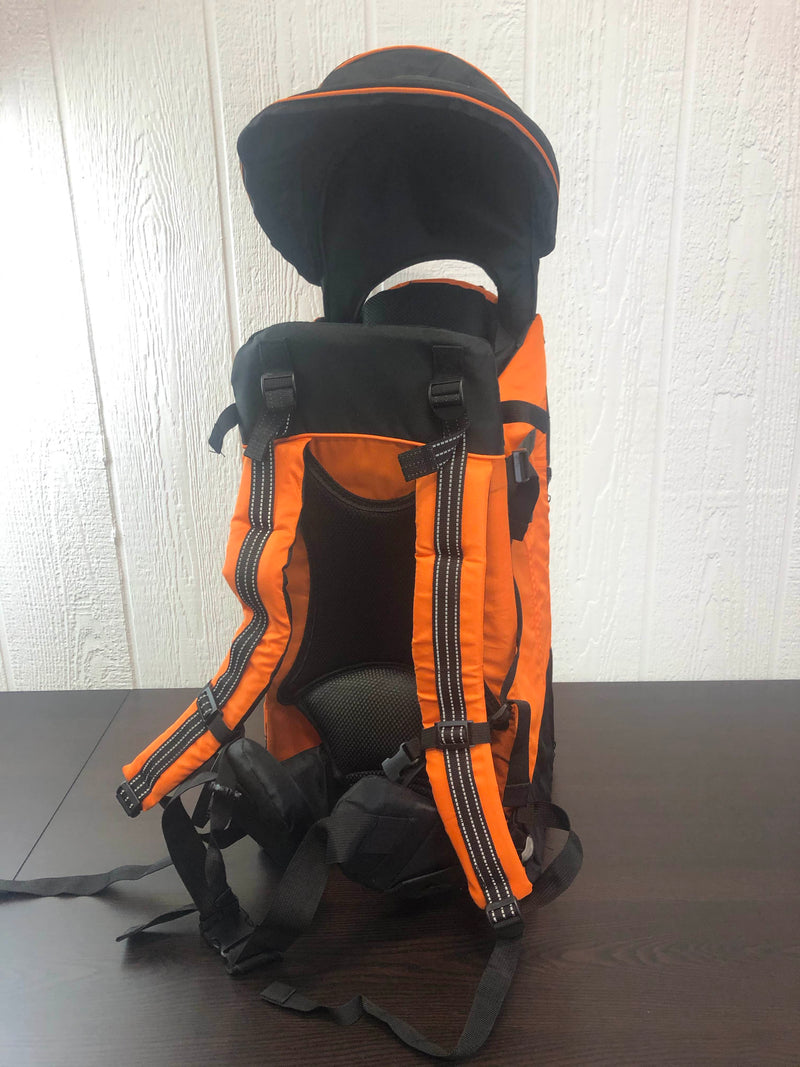 ClevrPlus Canyonero Zaino Portabebé Da Campeggio Per Bambini - Telaio In Metallo, Tessuto Oxford 600D, Con Parasole E Fasciatoio, Fino A 18 Kg