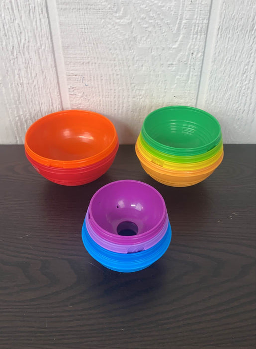 secondhand Fisher Price Brilliant Basics Stack And Roll Cups