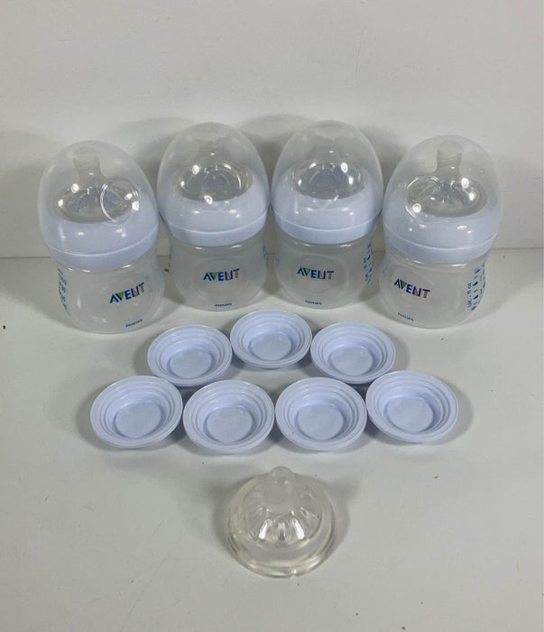 used Philips Avent Natural Baby Bottles, 4oz, 4-Pack