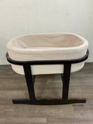 used Monte Ninna Nanna Bassinet, Stone Basket / Dark Brown Base