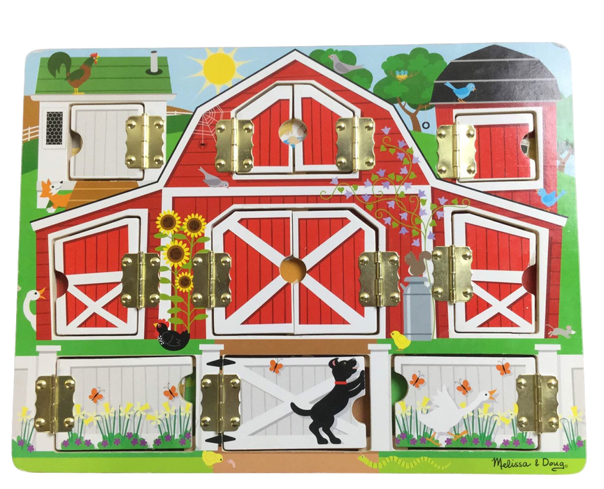used Melissa & Doug Magnetic Farm Hide & Seek Board