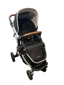 used Mockingbird Single Stroller, 2019, Black, Watercolor Drops, Silver With Penny Leather