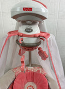 secondhand Fisher Price Coral Floral Baby Cradle & Swing