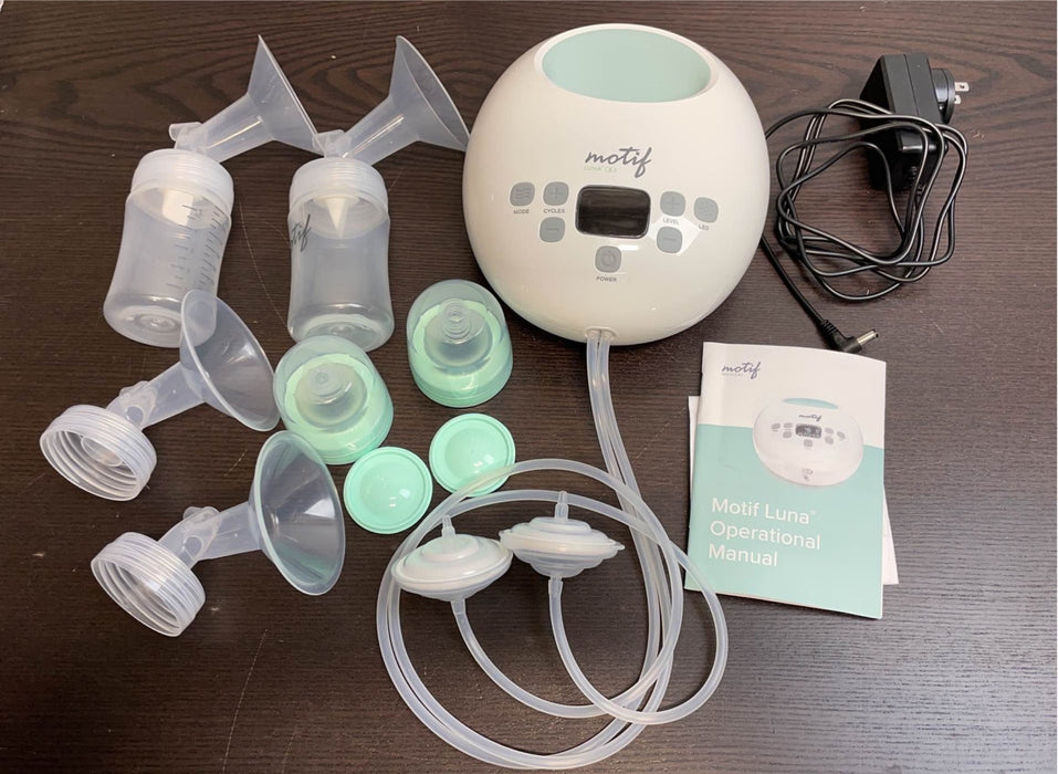 used Motif Medical Luna Double Electric Breast Pump, 24mm 28mm