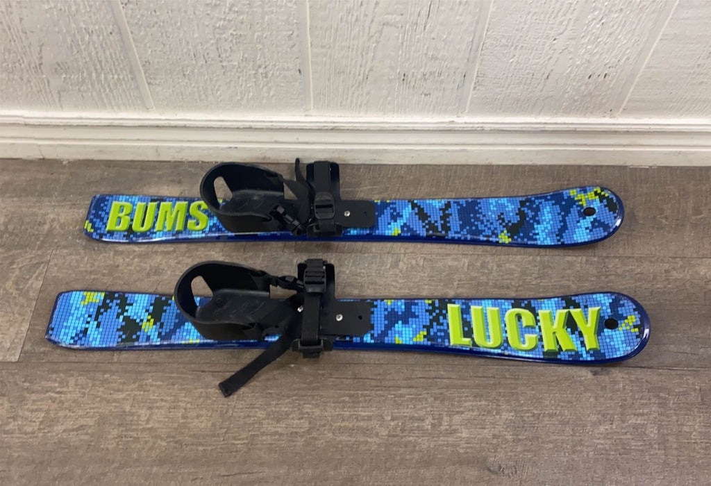 used Lucky Bums Kids Beginner Skis