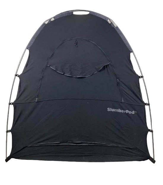 secondhand SlumberPod 2.0 Sleep Canopy, Black/Gray