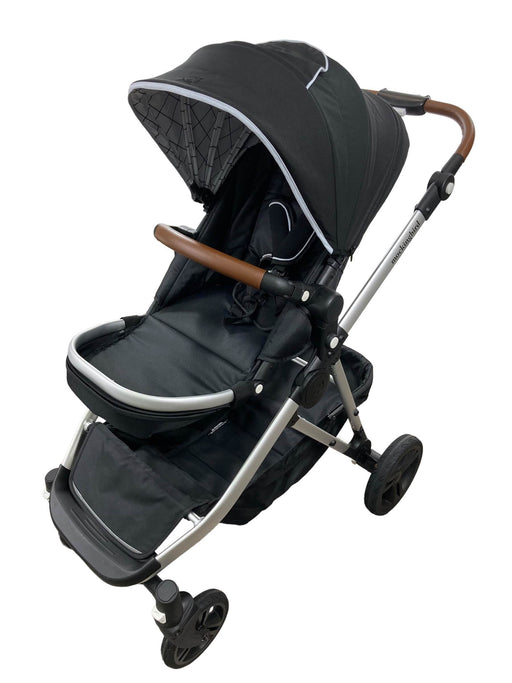 used Mockingbird Single to Double Stroller, Silver with Penny Leather, Black , 2022, Windowpane