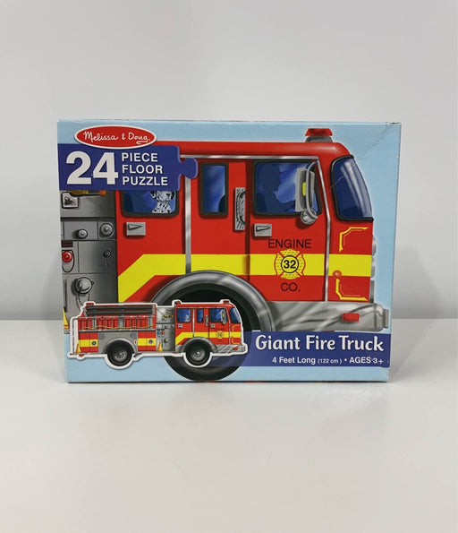 used Melissa & Doug Floor Puzzle, Fire Truck