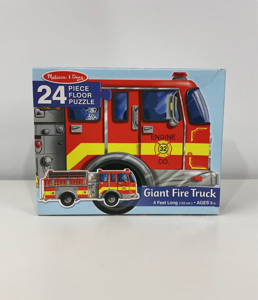 Melissa and doug cheap fire truck floor puzzle