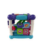 secondhand VTech Busy Learners Activity Cube, Purple