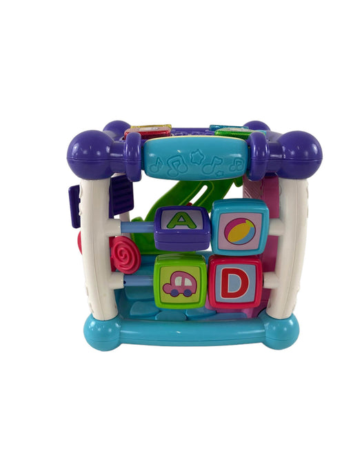 secondhand VTech Busy Learners Activity Cube, Purple