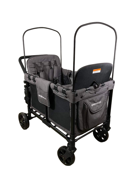 used Wonderfold W4 Multifunctional Quad Stroller Wagon, 2023, Charcoal Grey