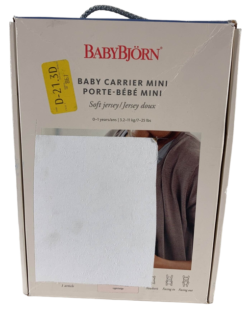 used BabyBjorn Baby Carrier Mini, Light Beige