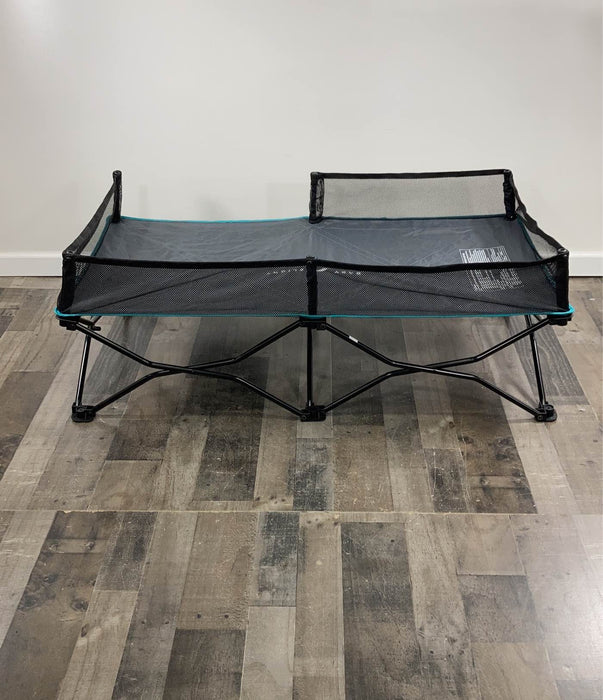 Shop Baby Delight Go With Me Bungalow Deluxe Portable Travel Cot, Teal/Grey at GoodBuy Gear