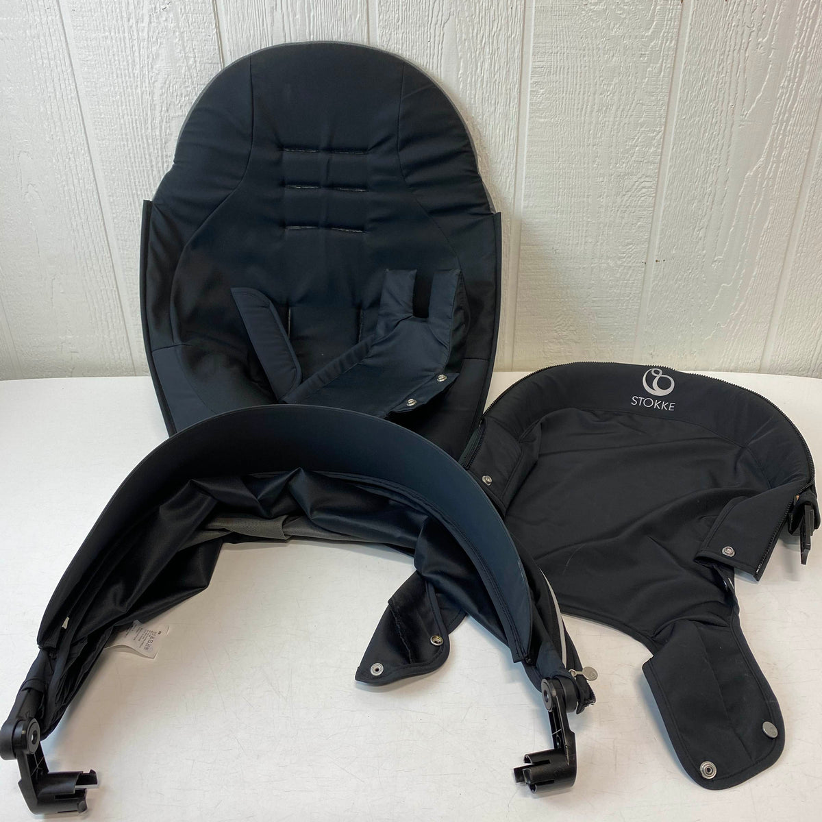 stokke textile set Stokke Stroller Seat Textile Set, Black Melange