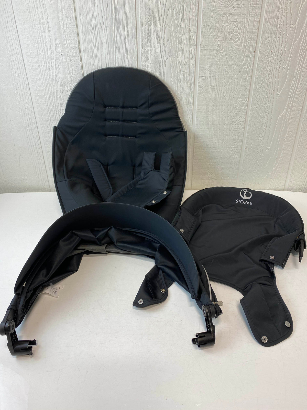 Stokke Stroller Seat Textile Set, Black Melange