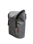 used Skip Hop Grab And Go Double Bottle Bag, Grey Melange & black