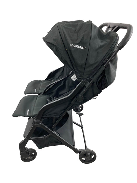 secondhand Mompush Lithe Double Stroller, 2021, Black