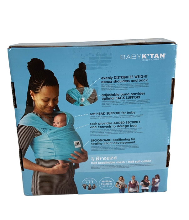 secondhand Baby K'tan Baby Carrier, Large, Breeze, Black