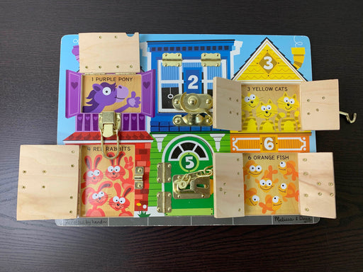 secondhand Melissa & Doug Latches Board