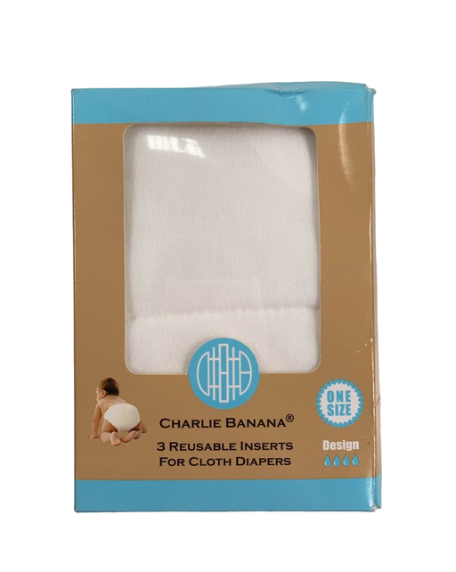 used Charlie Banana Cloth Diapers And Inserts, One Size, 3 Pack