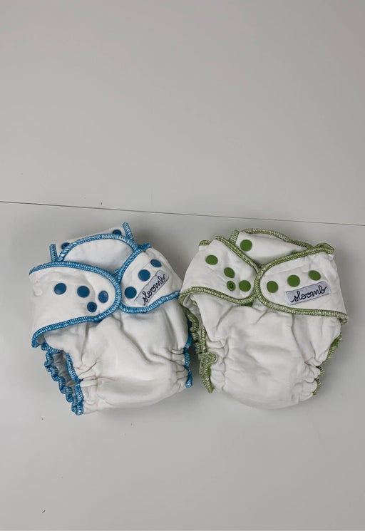 used BUNDLE Sloomb Overnight Bamboo Fleece Fitted Diapers